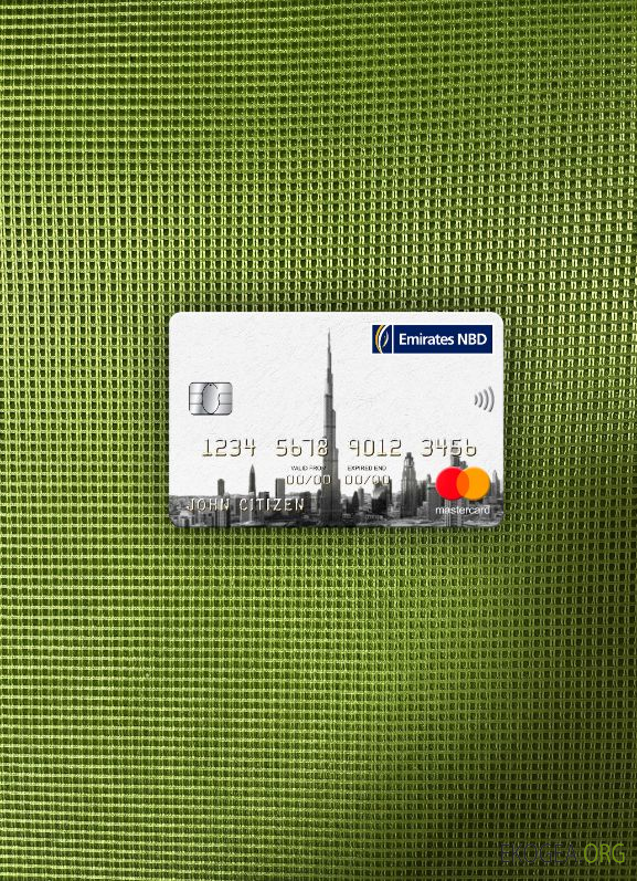 Émirats Arabes Unis Dubaï Emirates NBD banque mastercard photolook recto